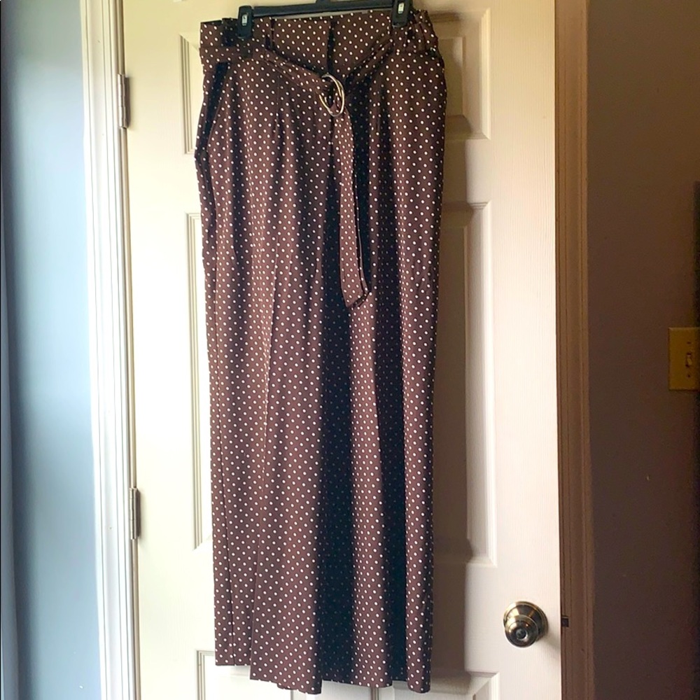 Wide legged dress pants